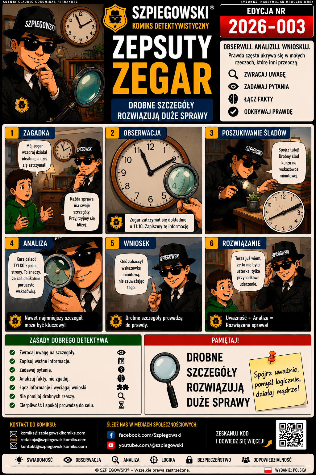 Zepsuty zegar – Drobne szczegóły rozwiązują duże sprawy