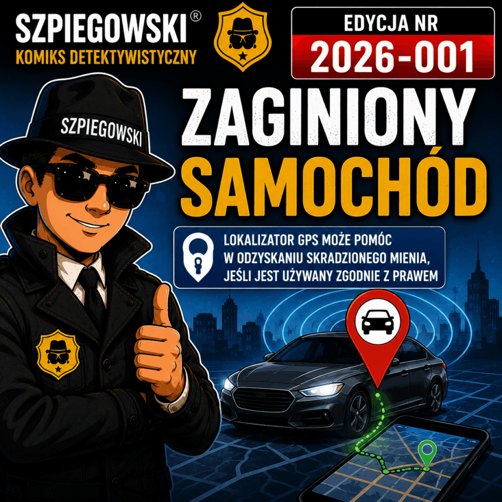 Zaginiony samochód – Komiks edukacyjny o GPS