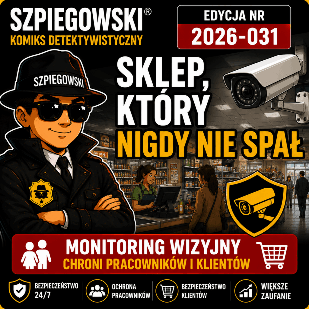 Komiks edukacyjny SZPIEGOWSKI® - Sklep, Który Nigdy Nie Spał